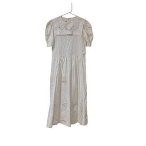 Antique Heirloom Handmade Possibly Martha Pullen Pattern White Cotton Women's Em